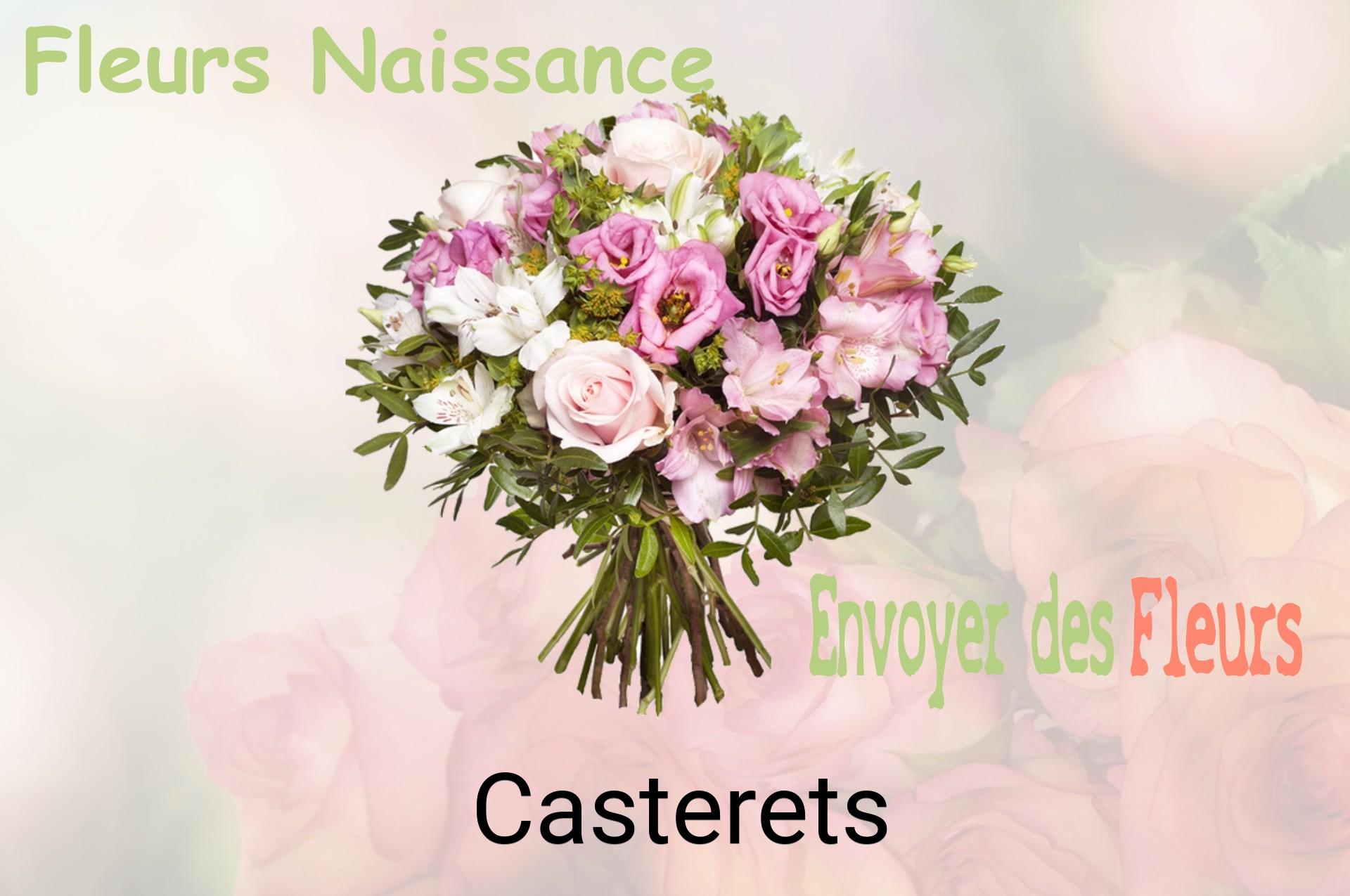 Bouquet de fleurs de naissance livré à Casterets